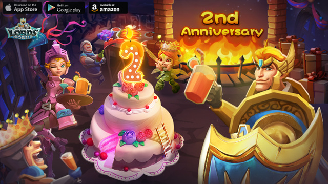 Lords Mobile - Feliz Aniversário, Lords! 🎉🎉🎉 E hoje é o